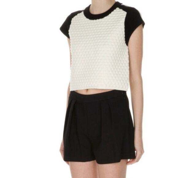 Rag & Bone Kelsie Crop Top Merino Wool Blend Size XS - Picture 2 of 6